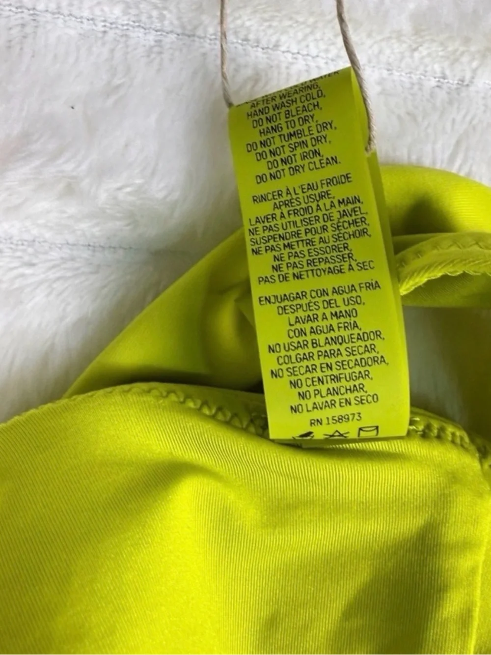 SKIMS Signature Swim Plunge Monokini Citrus 3X NWT Cutout
